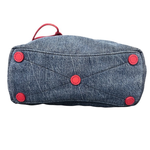 MIU MIU Denim And Leather Tote And Crossbody Bag - Picture 10 of 15